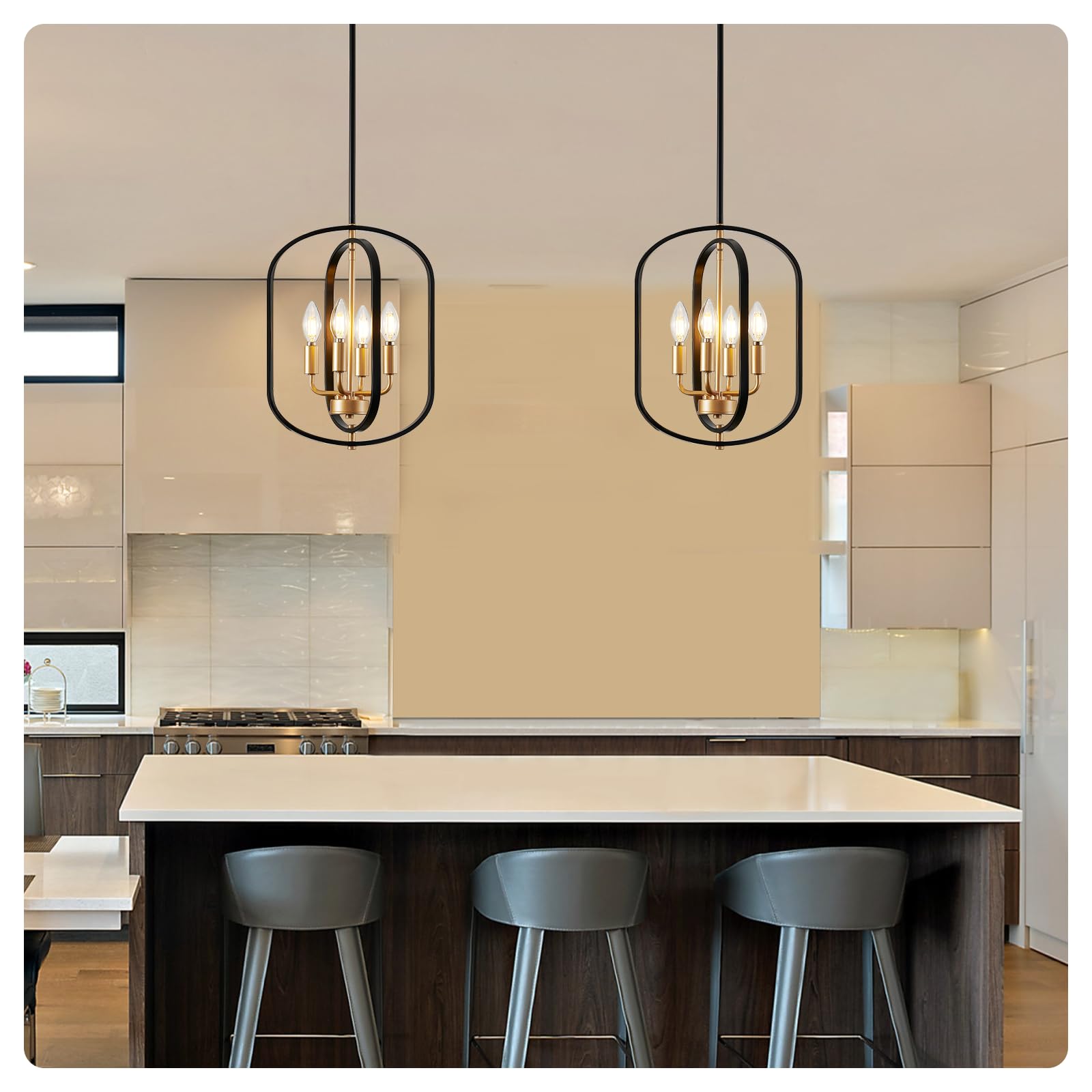 AKLMXCG easy-install chandelier kit with pre-assembled arms