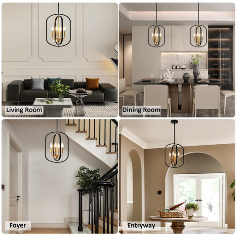 AKLMXCG living room chandelier creates a striking focal lighting piece