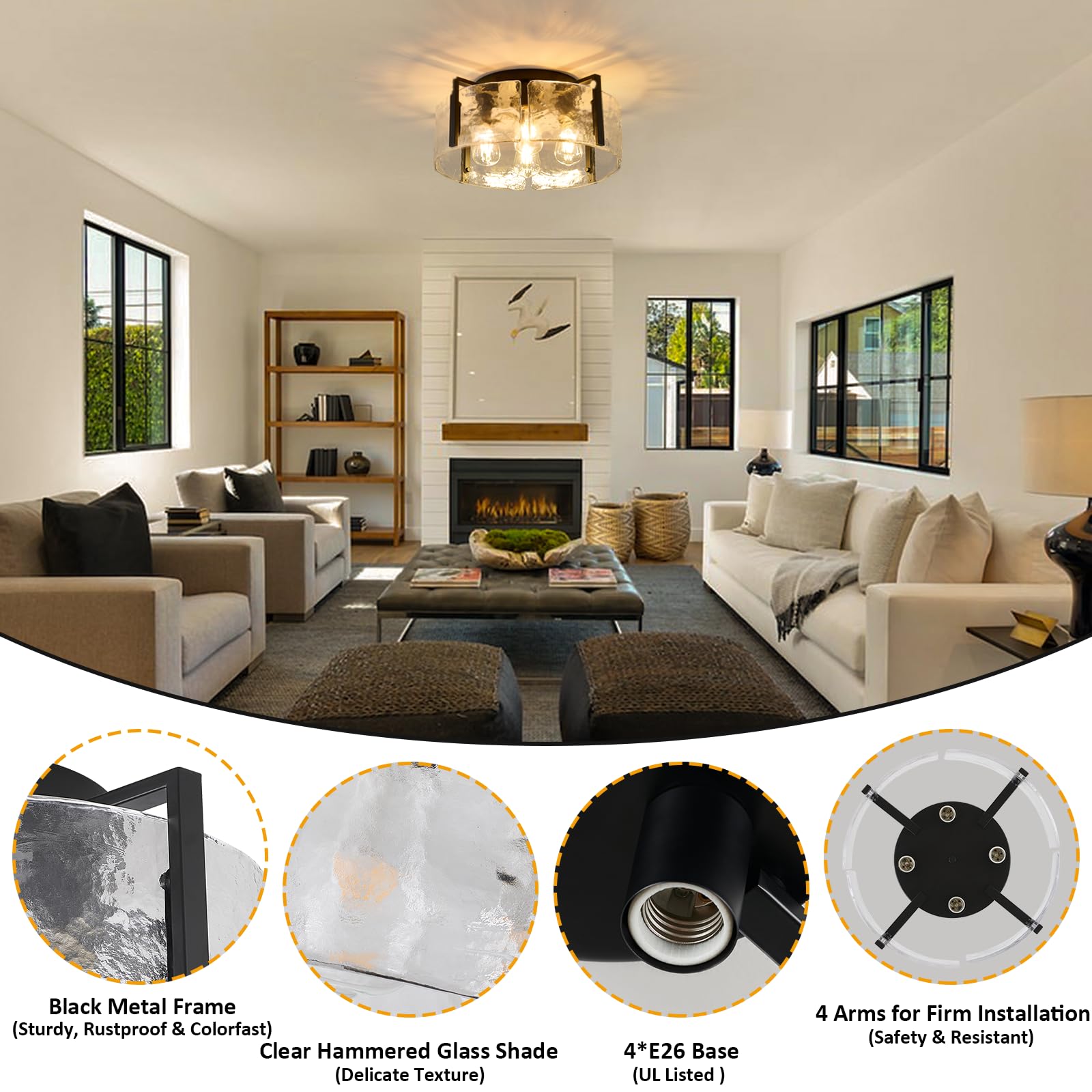 AKLMXCG seeded-glass shade close-up highlights refined detail and diffusion