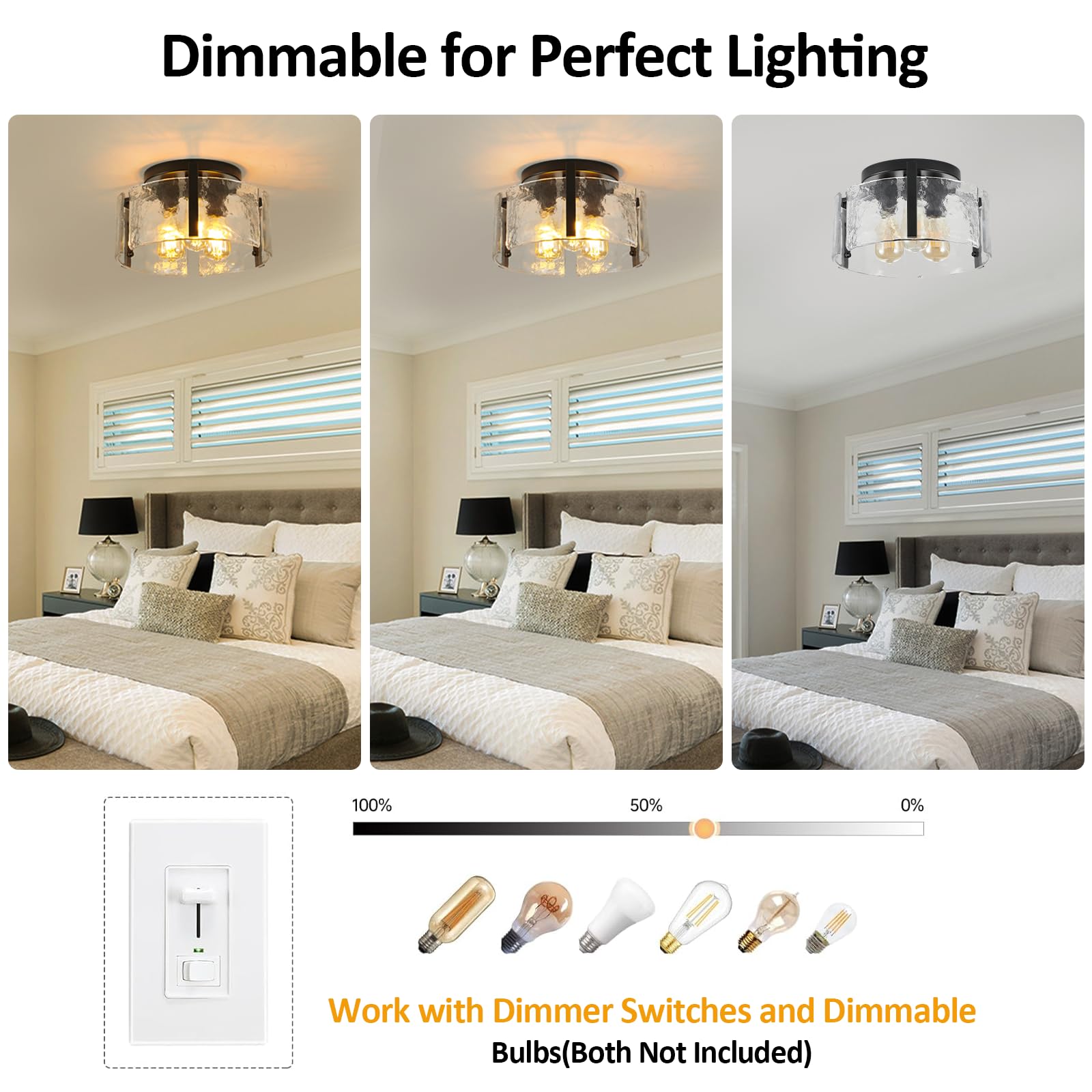 AKLMXCG wet-location rated ceiling light suitable for bathrooms.
