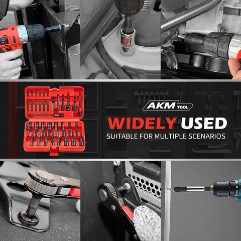 AKM TOOL 35PCS cr-v-steel construction visible for durability