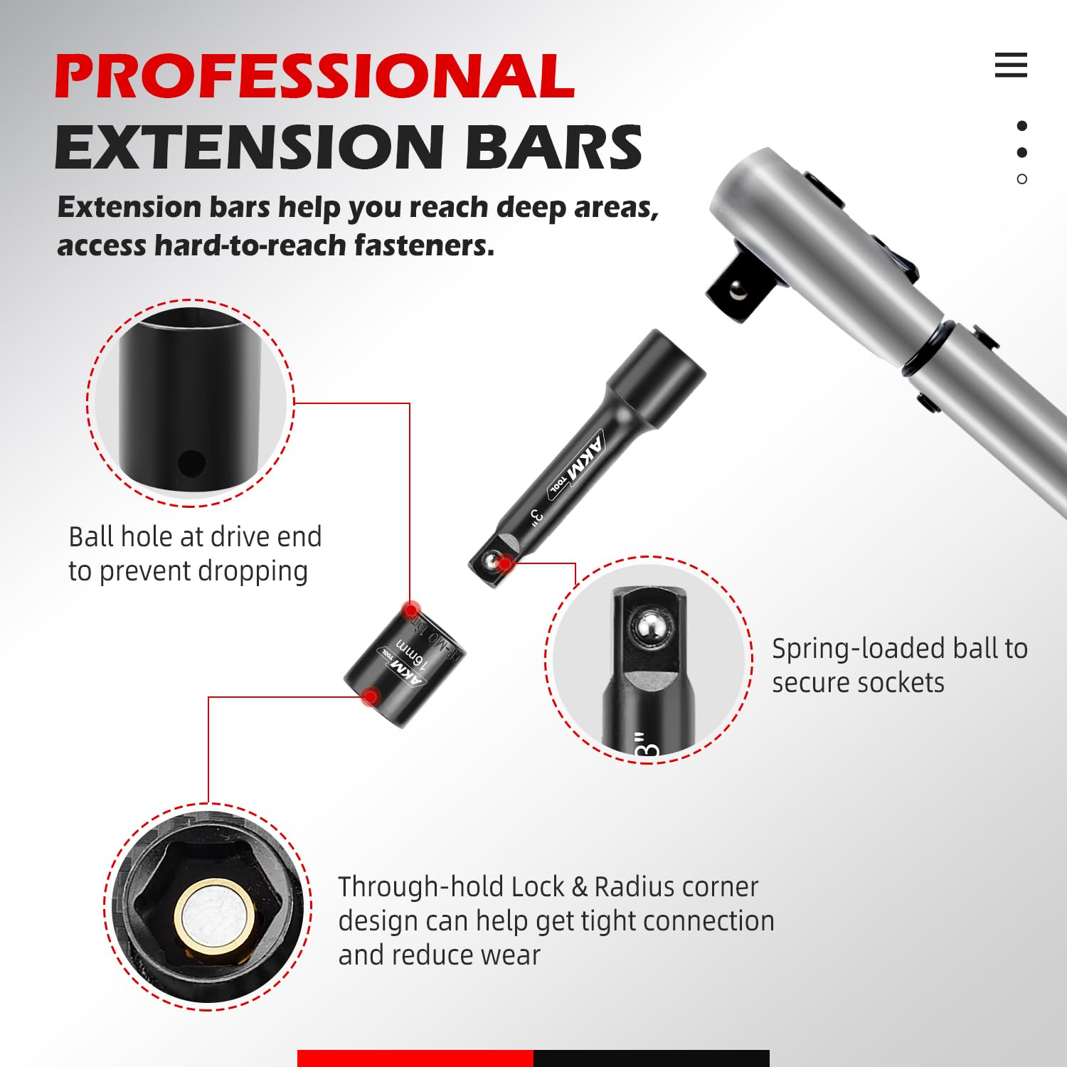 AKM TOOL drill bit adapter 1-4-3-8 enables versatile drilling and driving tasks