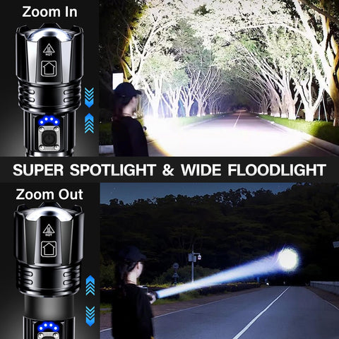 AKNEAR flashlight offers five lighting modes for various tasks