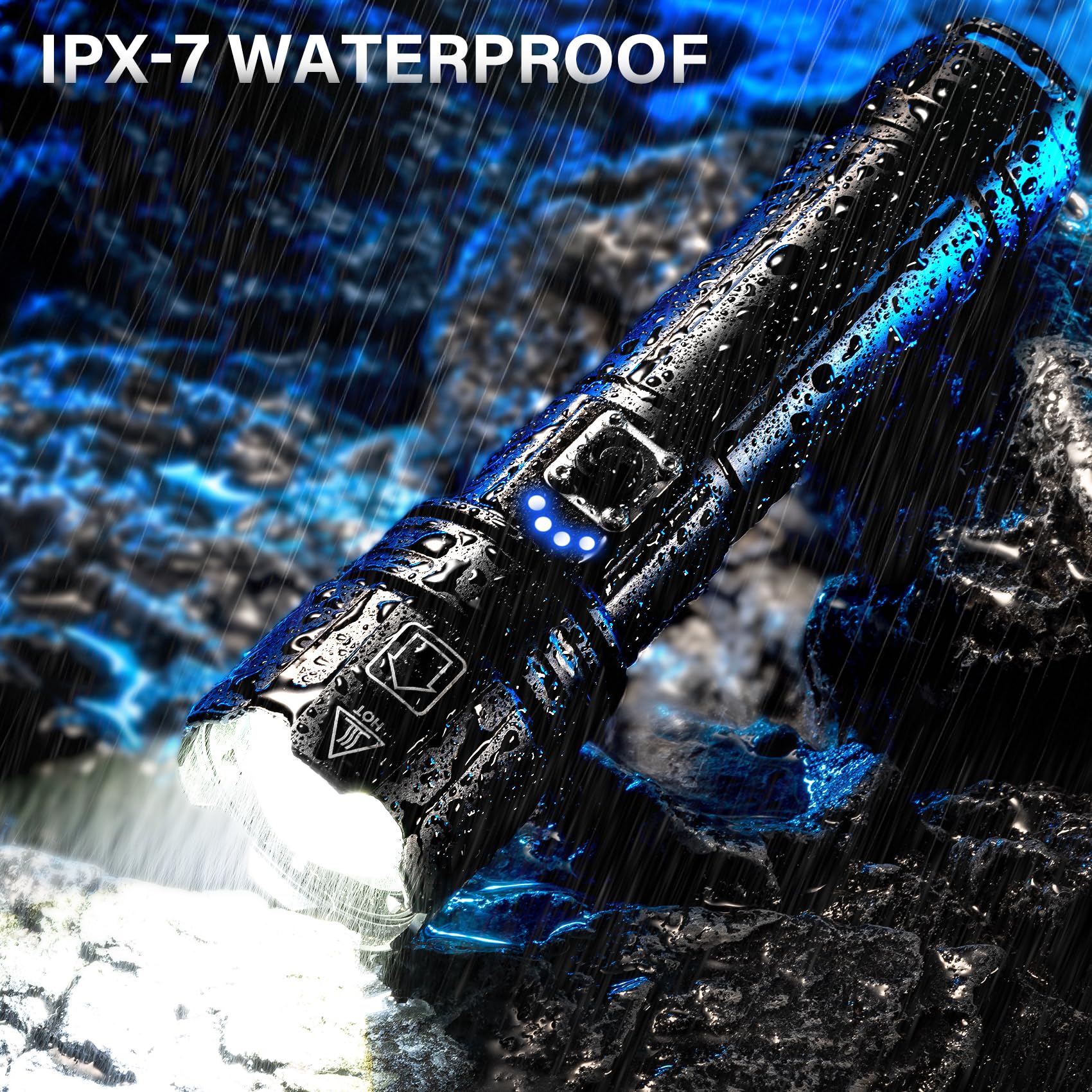 AKNEAR waterproof design with rubber seal resists rain and splashes