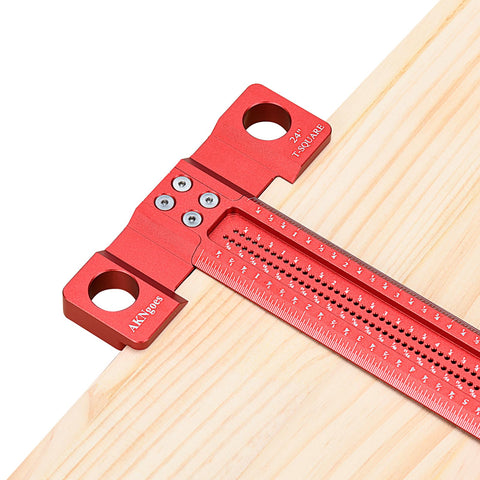 AKNgoes laser-engraved markings guide precise lines along stock edges.