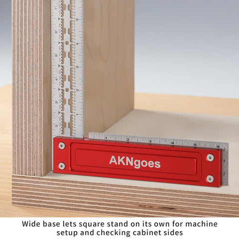 AKNgoes Precision Square handle close-up highlights the durable aluminum grip.