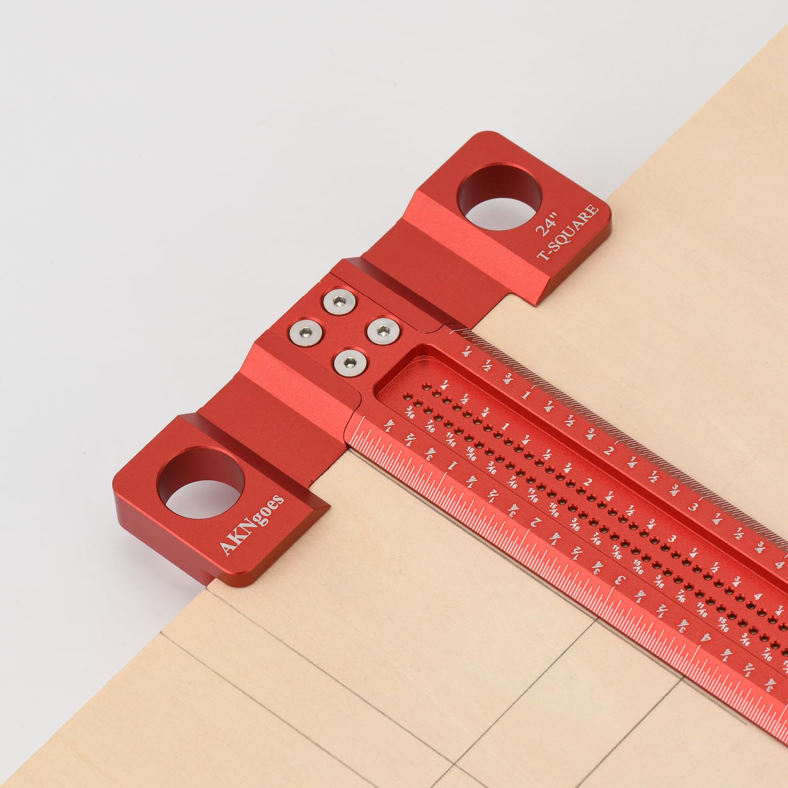 AKNgoes Scriber T-Square 24in handle design aids steady measurement