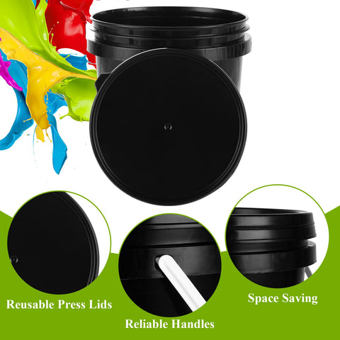 AKOLAFE 1 quart paint can with lid and handle for quick touch-ups.