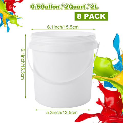 AKOLAFE 2-quart cans sealed for spill-free painting projects