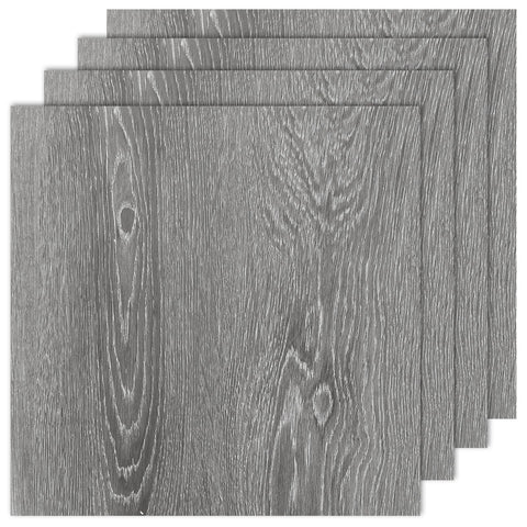 AKOLAFE 40-sheet vinyl flooring wood gray close-up showing texture and durability