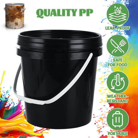 AKOLAFE plastic PP paint can is durable and safe for storage