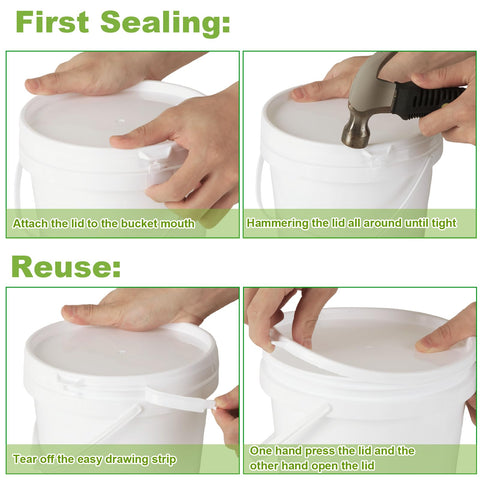 AKOLAFE stackable cans save space in storage.