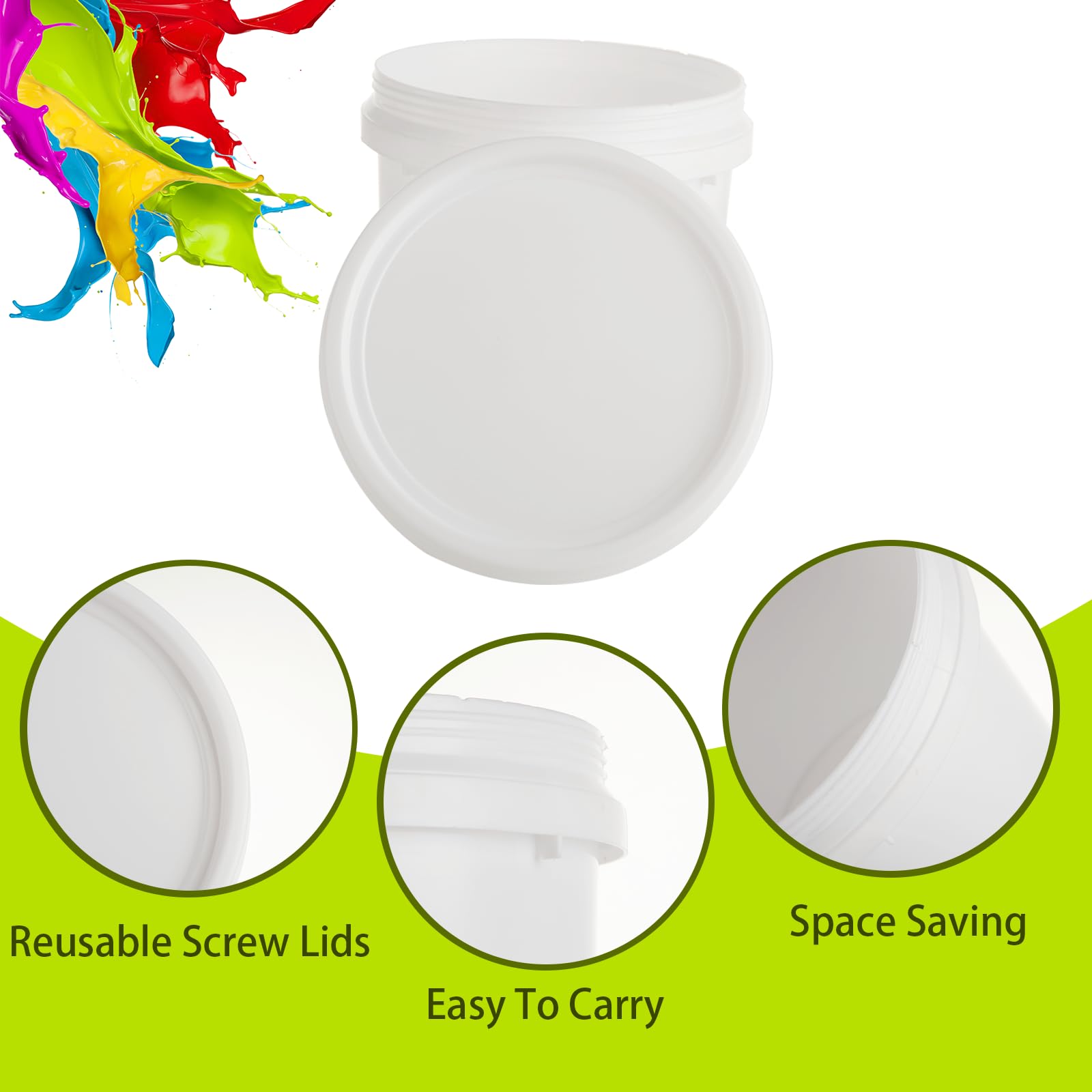 AKOLAFE wide-application containers suit painting, storage, and DIY crafts.