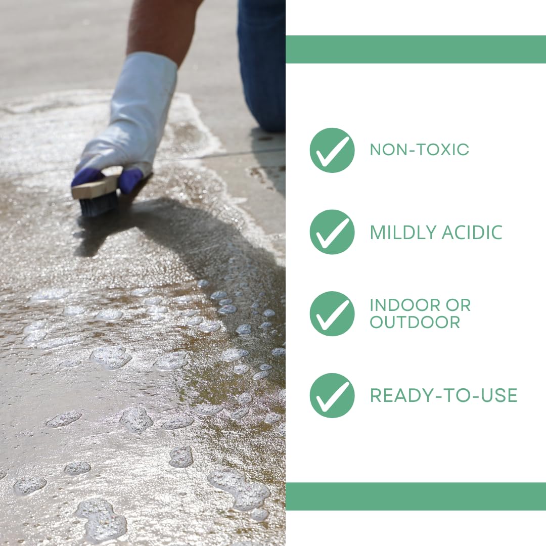 Akona cleaner preps concrete surface for sealers.