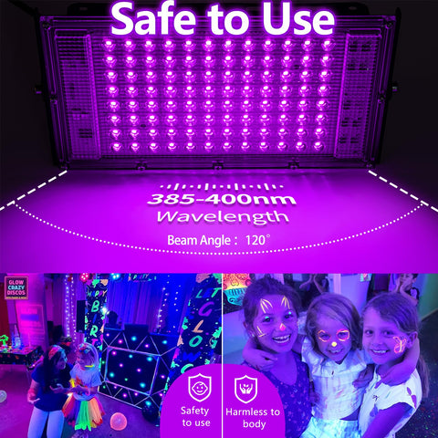 Akpgf 2-pack blacklight – side-angle view with switch for quick setup.