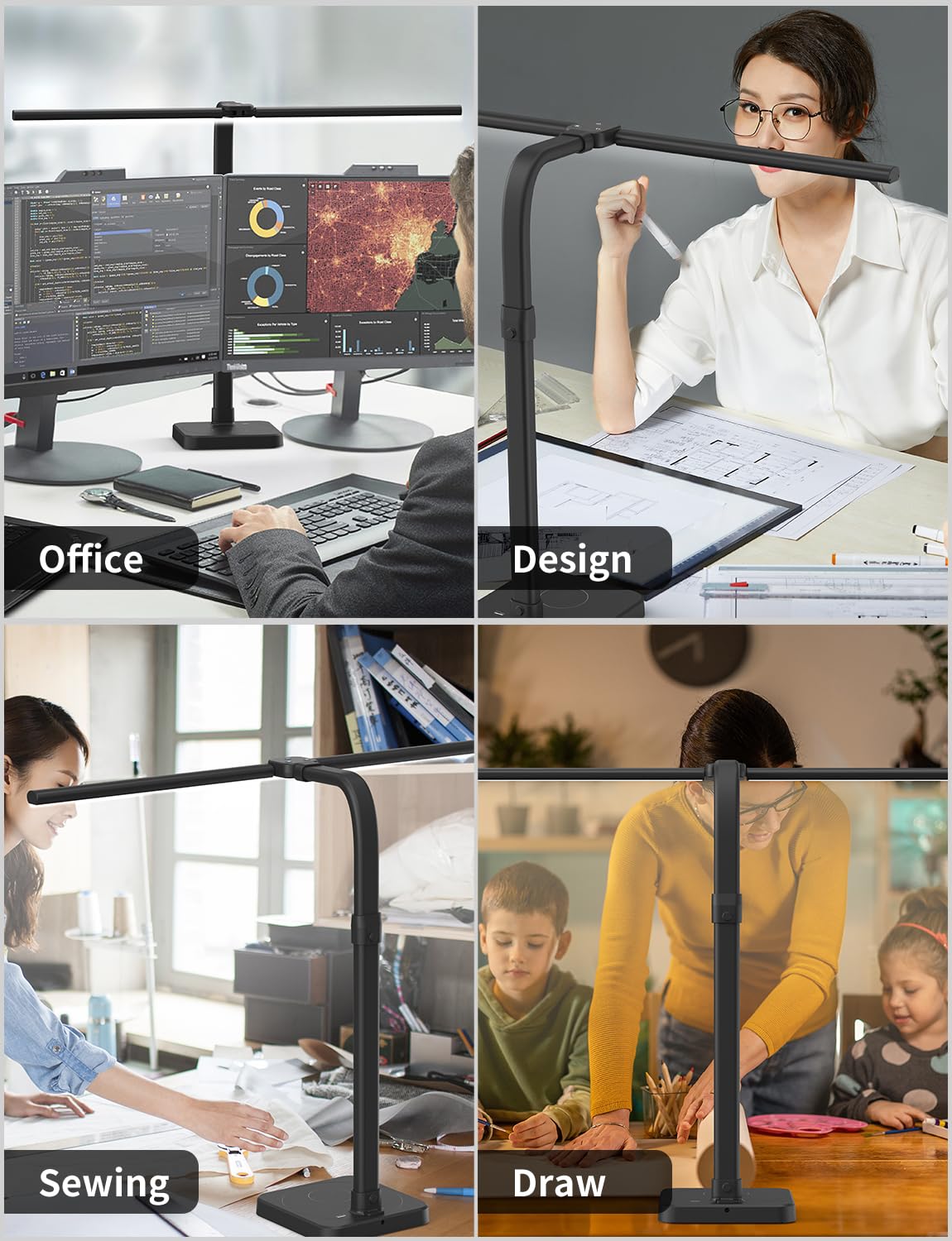 AKRRYR eye-caring LED reduces glare for comfortable long sessions.