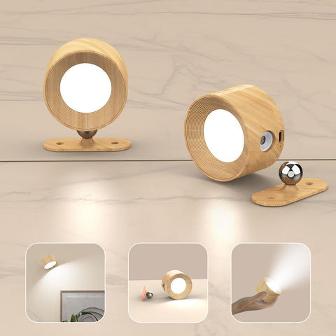 AKSDA wall sconce with 360° rotation for flexible lighting in any room