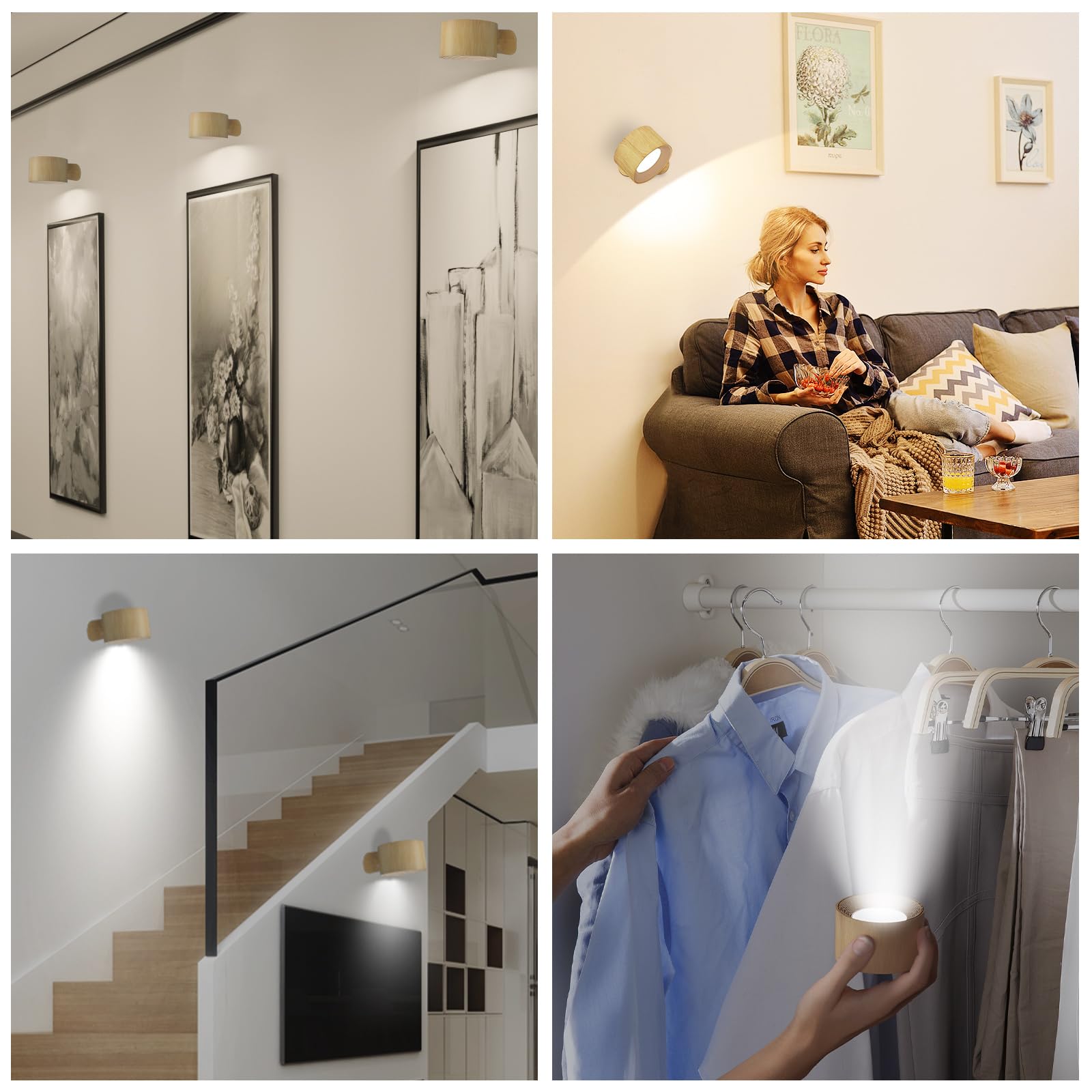 AKSDA detachable-head cordless lamp for flashlight use.