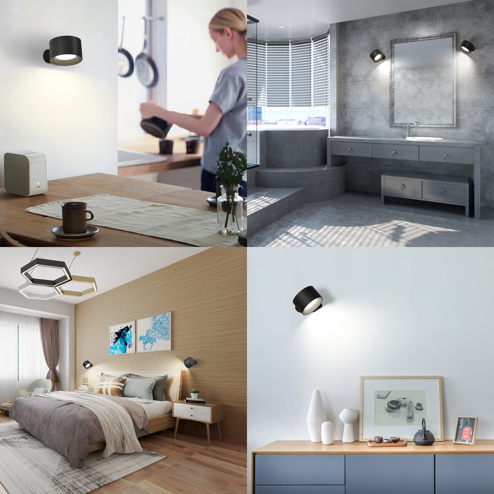AKSDA LED reading light doubles as portable flashlight when needed