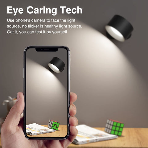 AKSDA LED reading light USB-C charging for fast power top-up