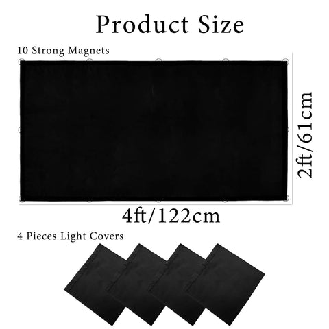 Aksipo 4x2 ft light covers fit most fixtures, enhancing comfort.