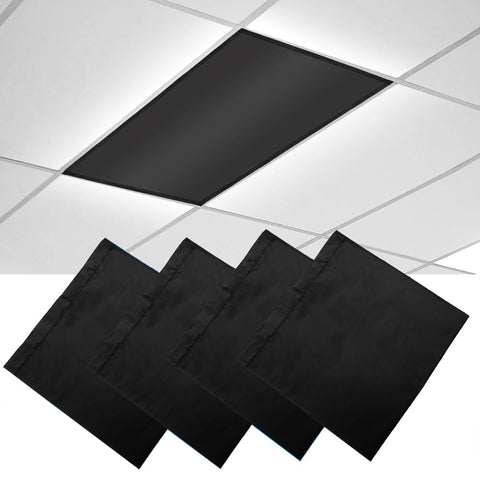 Aksipo fluorescent light covers with magnetic edge for easy attachment and glare reduction.