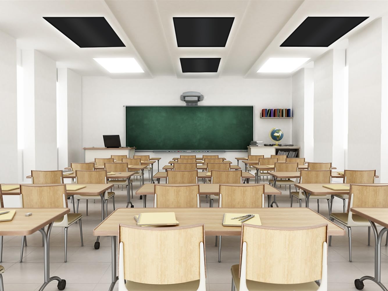 Aksipo ceiling light cover suitable for office and classroom.