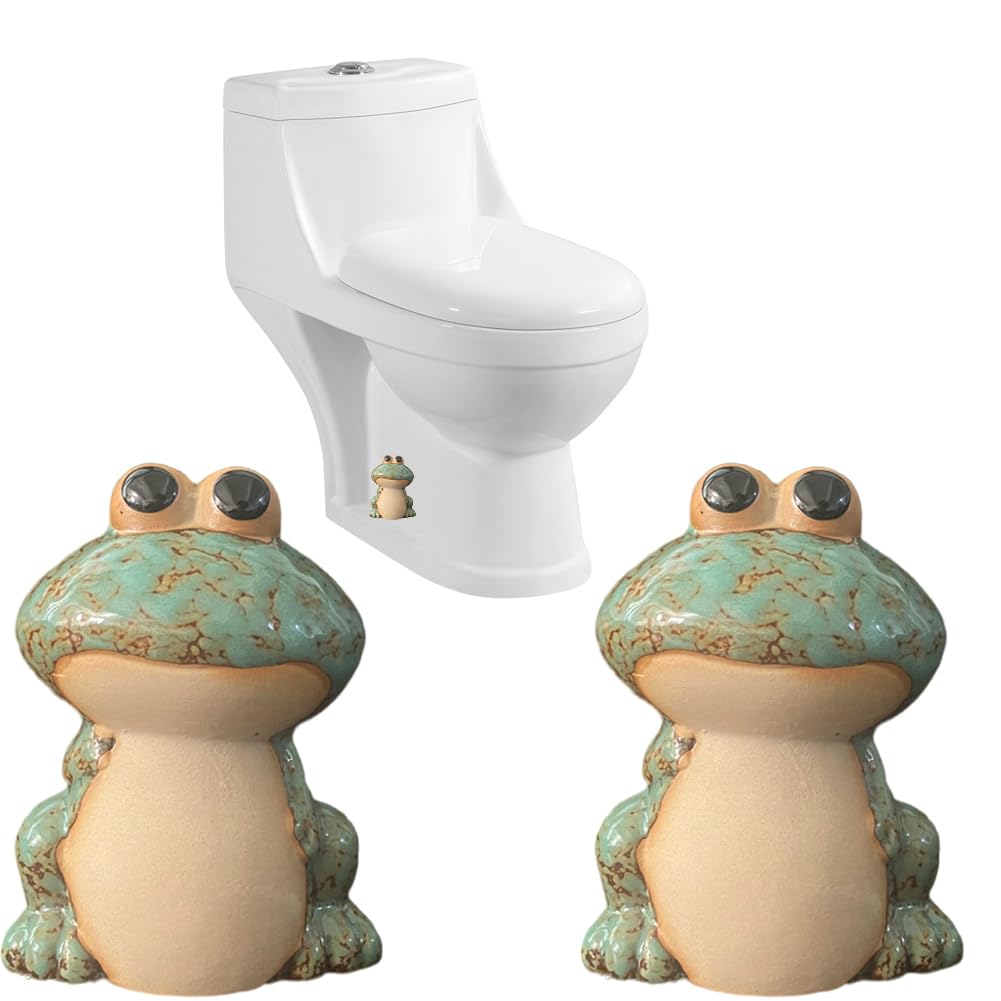 AKV frog toilet bolt cap green – decorative cover for a cleaner, cohesive bathroom look.