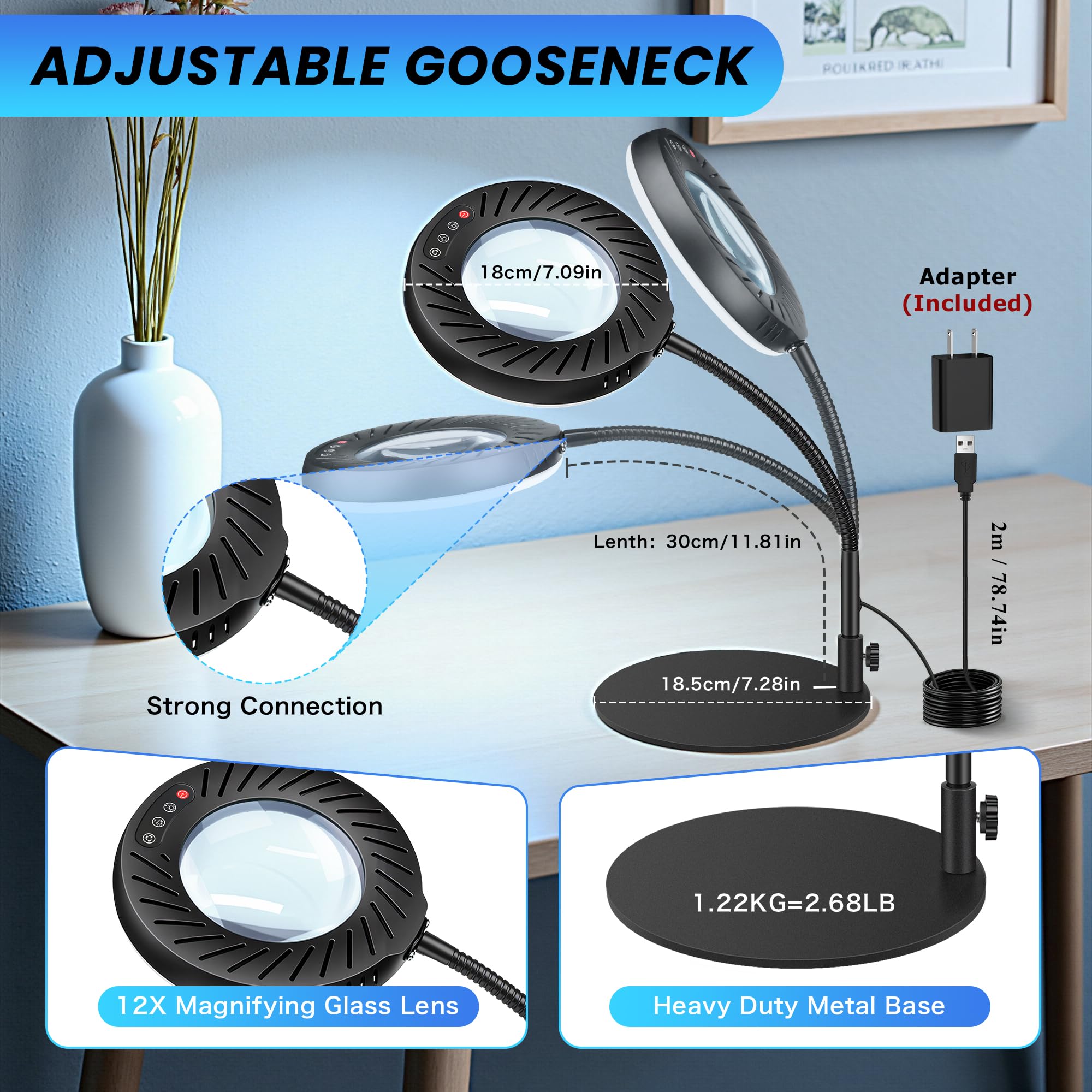 Akynite USB-powered lamp with memory restores last settings