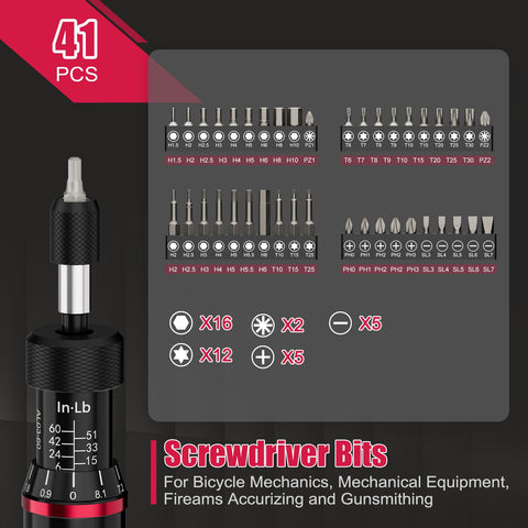 ALAIAL torque screwdriver set hex bits for precise fastener fitting in electronics