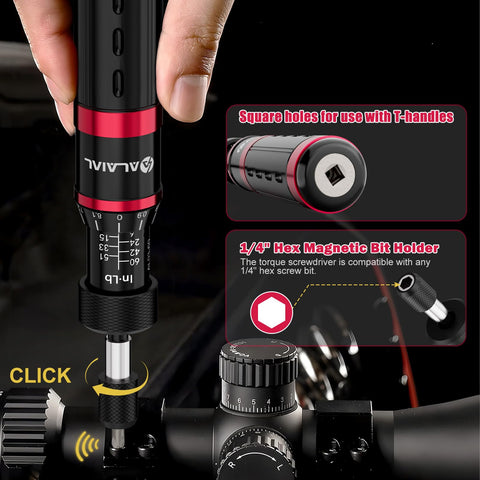 ALAIAL torque screwdriver set Phillips bits for accurate screw driving