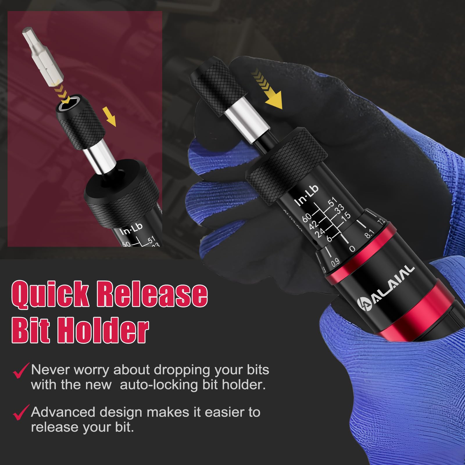 ALAIAL torque screwdriver set pin punch tools for pin removal and internal repairs