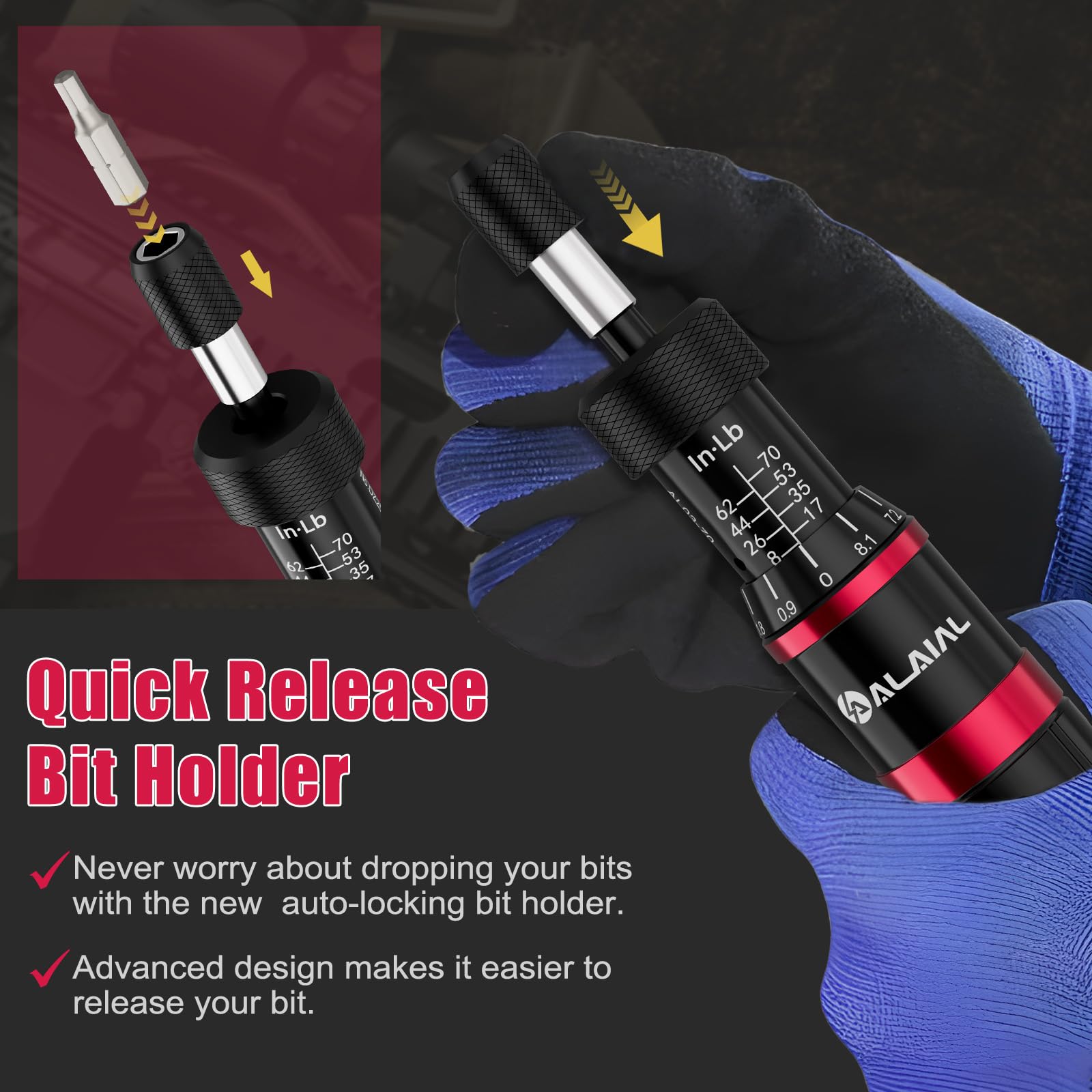 ALAIAL torque screwdriver set scope mount compatibility supports precise accessory installation.