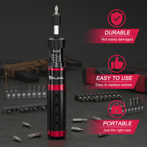 ALAIAL torque screwdriver set slotted bits for versatile screw sizes