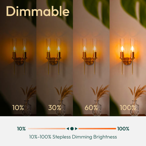 ALAMPEVER dimmable LED bulb with E26 base, smooth brightness control