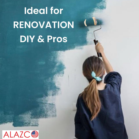 ALAZCO trim-edge 3-inch roller refill suited to corners, edges, and small panels.