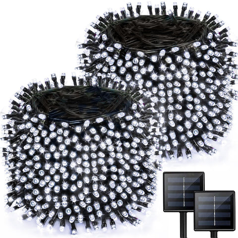 Albelt 2-pack solar string lights outdoors for porch ambiance.