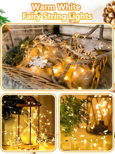 Albelt 33ft waterproof fairy lights with battery box for indoor or outdoor use.