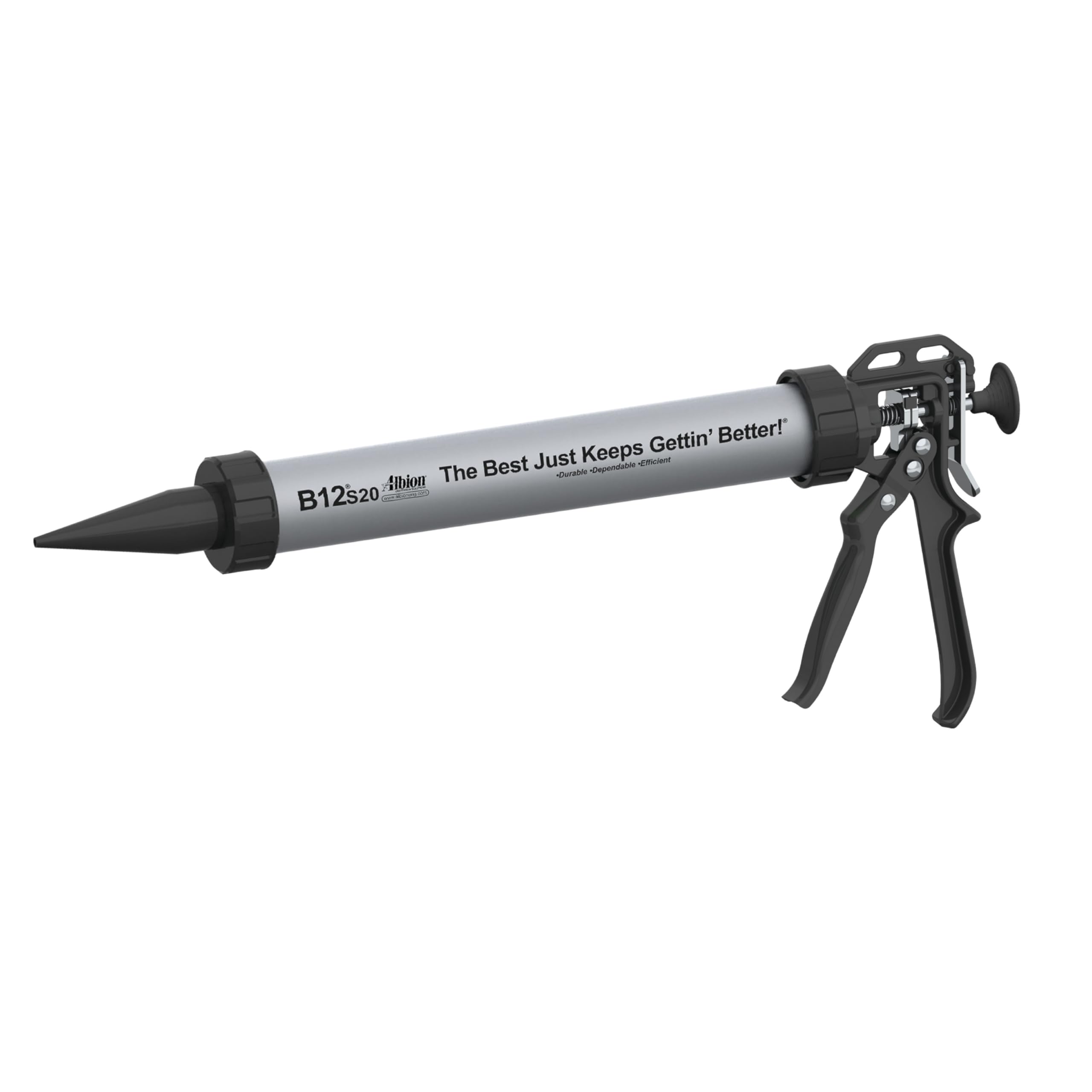 Albion B12S20 front view shows balanced, comfortable handle for everyday use