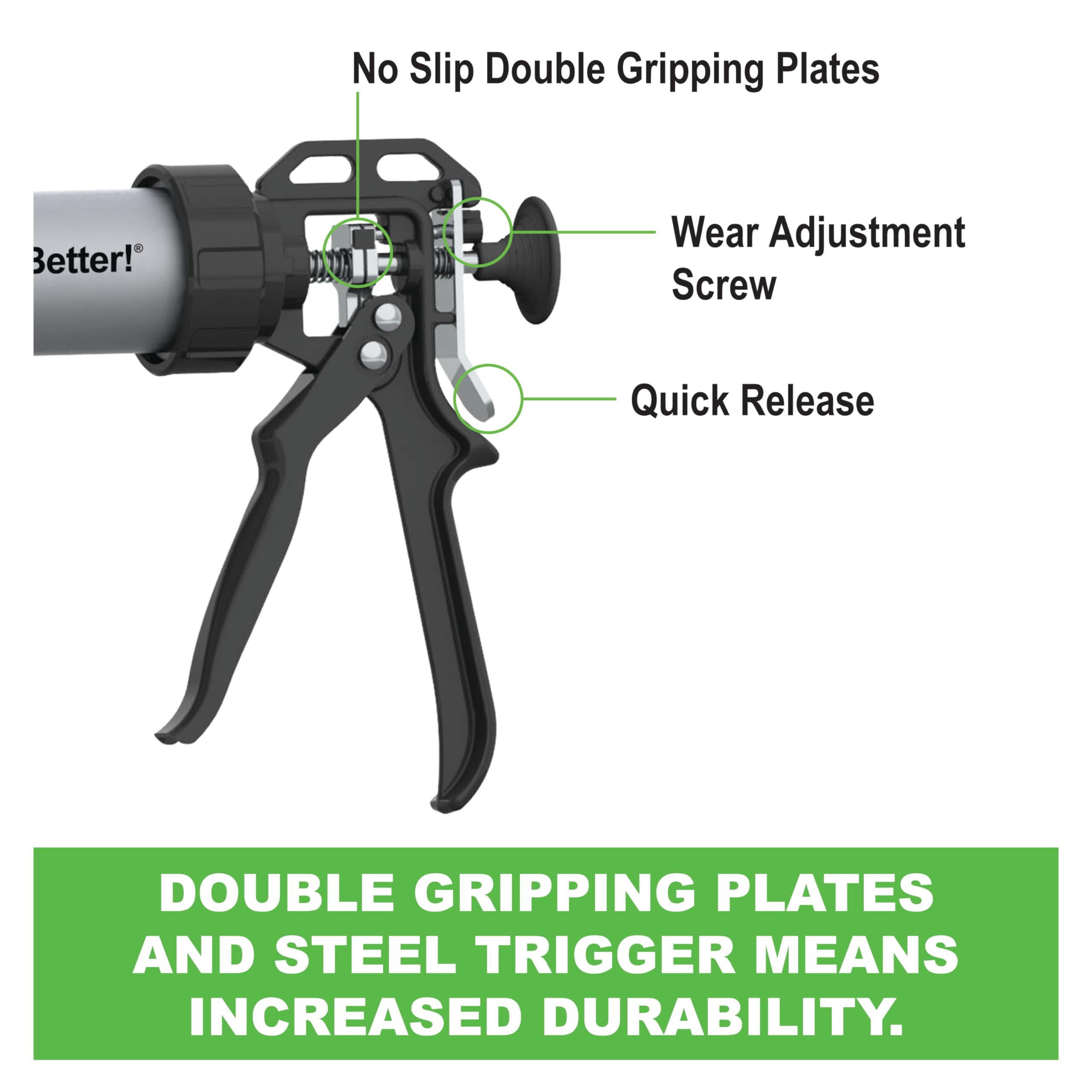 Albion B12S20 rotate barrel enables angled application in tight spaces