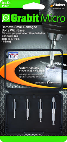 Alden Grabit Micro 4-Piece Kit front view for precision extraction.