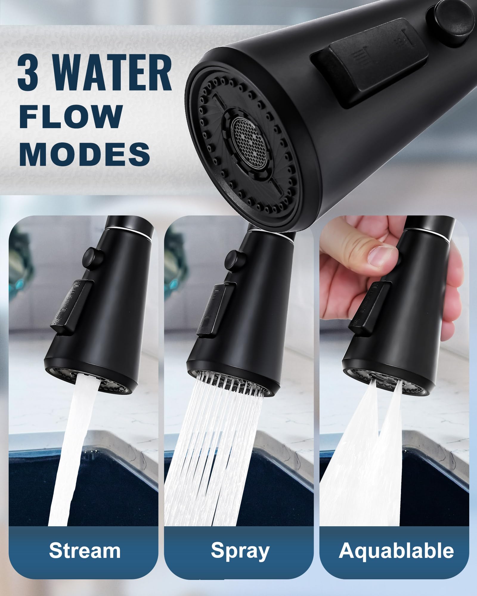 ALEASHA nine-adapter kit fits most brands for easy replacement