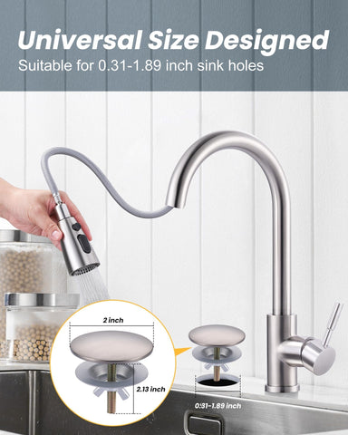 ALEASHA compatible with most kitchen and bathroom sinks.