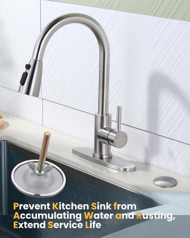ALEASHA two-inch diameter brass plate fits most sinks.