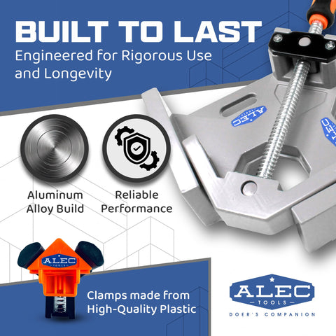 Alec Tools rubberized handle provides comfortable grip for extended use