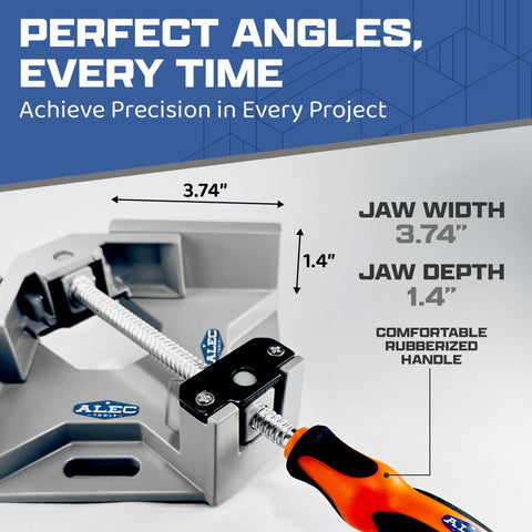 Alec Tools 90 degree clamp side view highlights slim profile for tight spaces