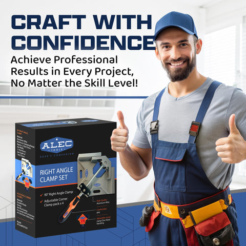 Alec Tools pack includes one clamp and four corner clips for complete setup