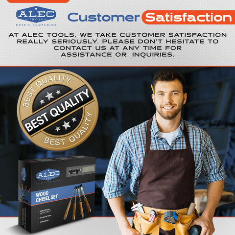 Alec Tools professional-grade chisels for DIY and pro work.