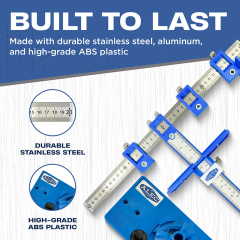 Alec Tools wood drill bits set with carbide tipped bit for clean drilling.