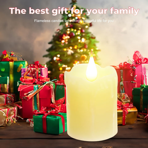 ALED LIGHT 3D wick flameless candle shows melted edge realism for décor.